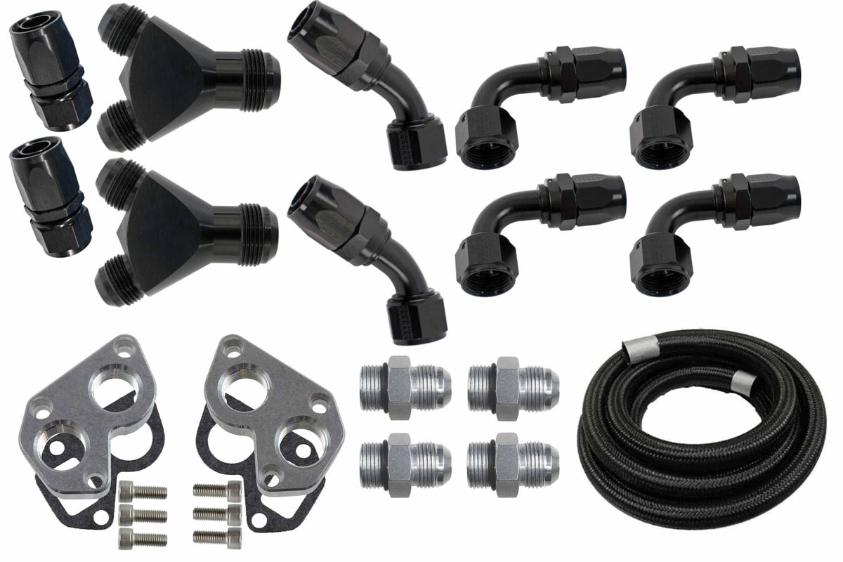 ICT Billet AN Radiator Hose Kit Electric Water Pump ICT551050-RMTWP