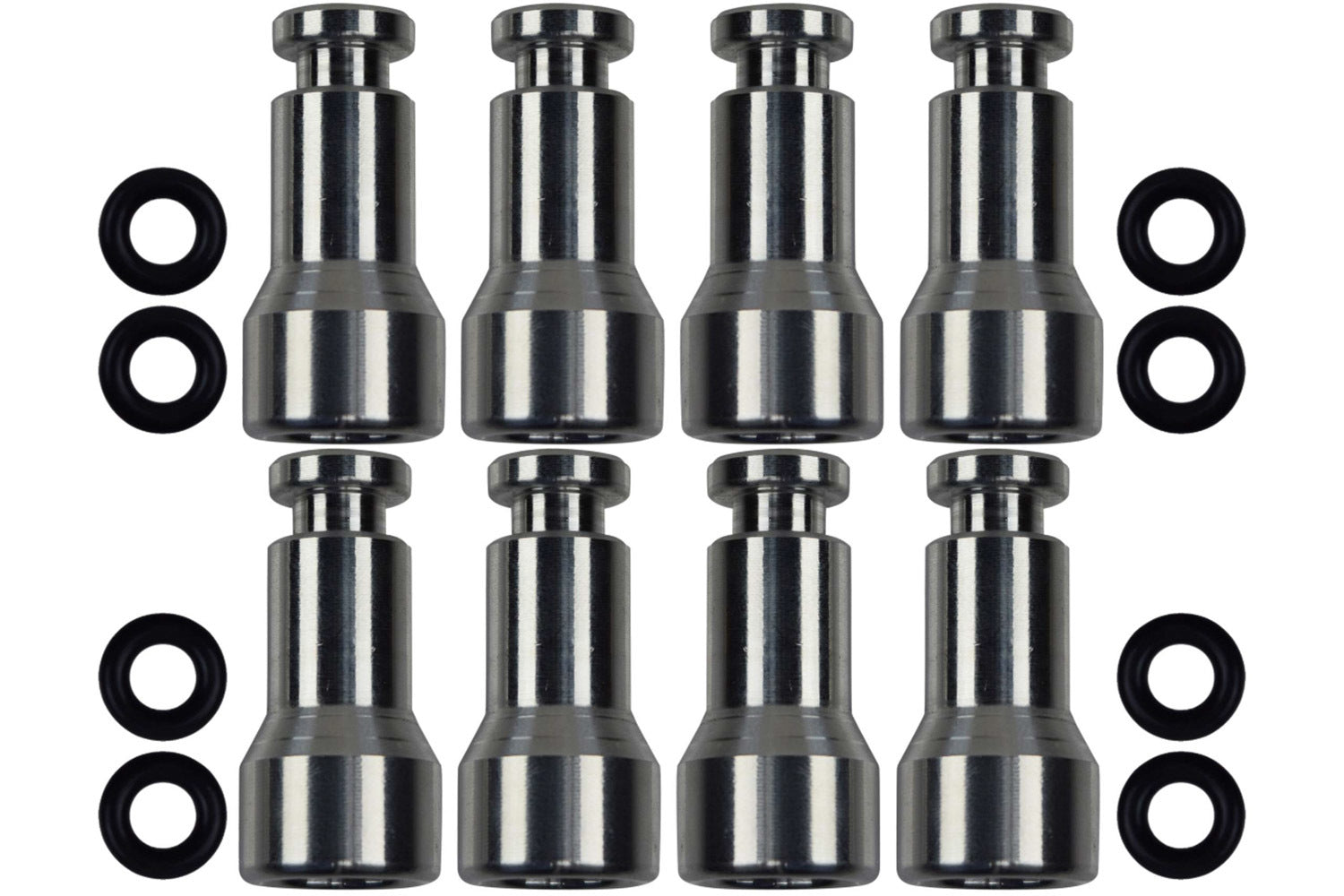 ICT Billet Fuel Injector Spacer 8pc Set LS1 LS6 ICT551348