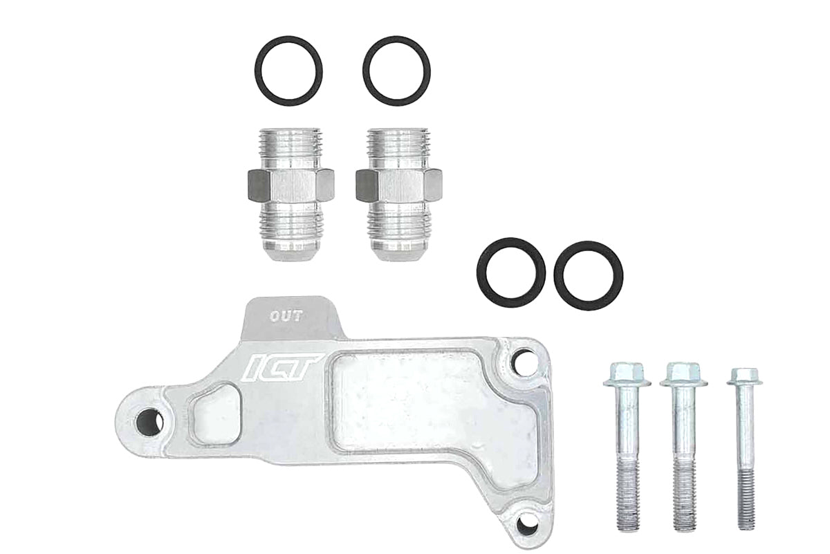 ICT Billet Remote Oil Filter Adapter ICT551350-FS01