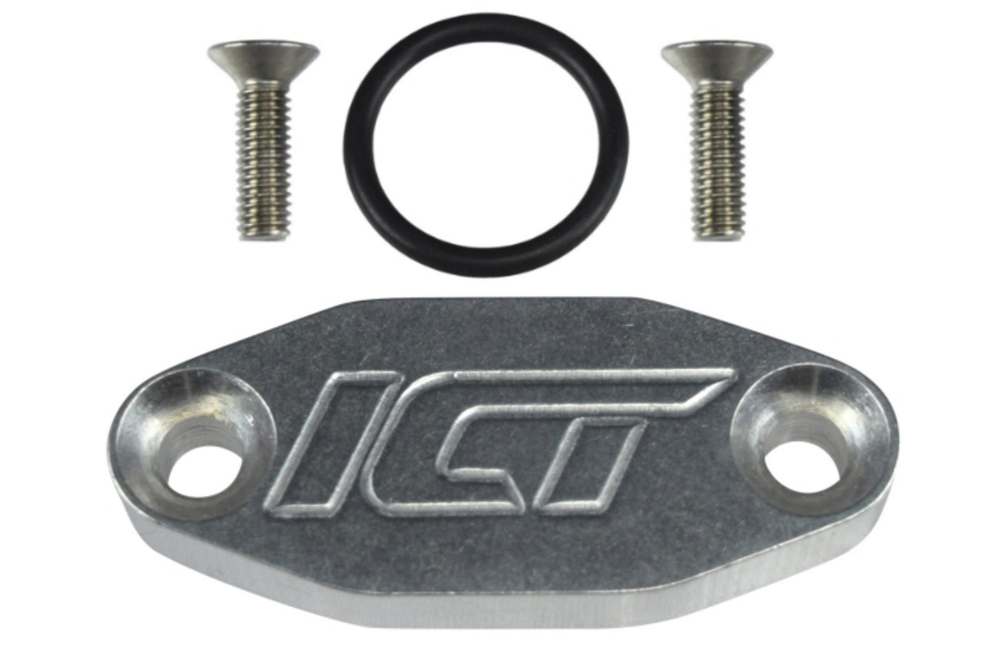 ICT Billet Oil Port Adapter Cooler Delete Block Off Plate ICT551621