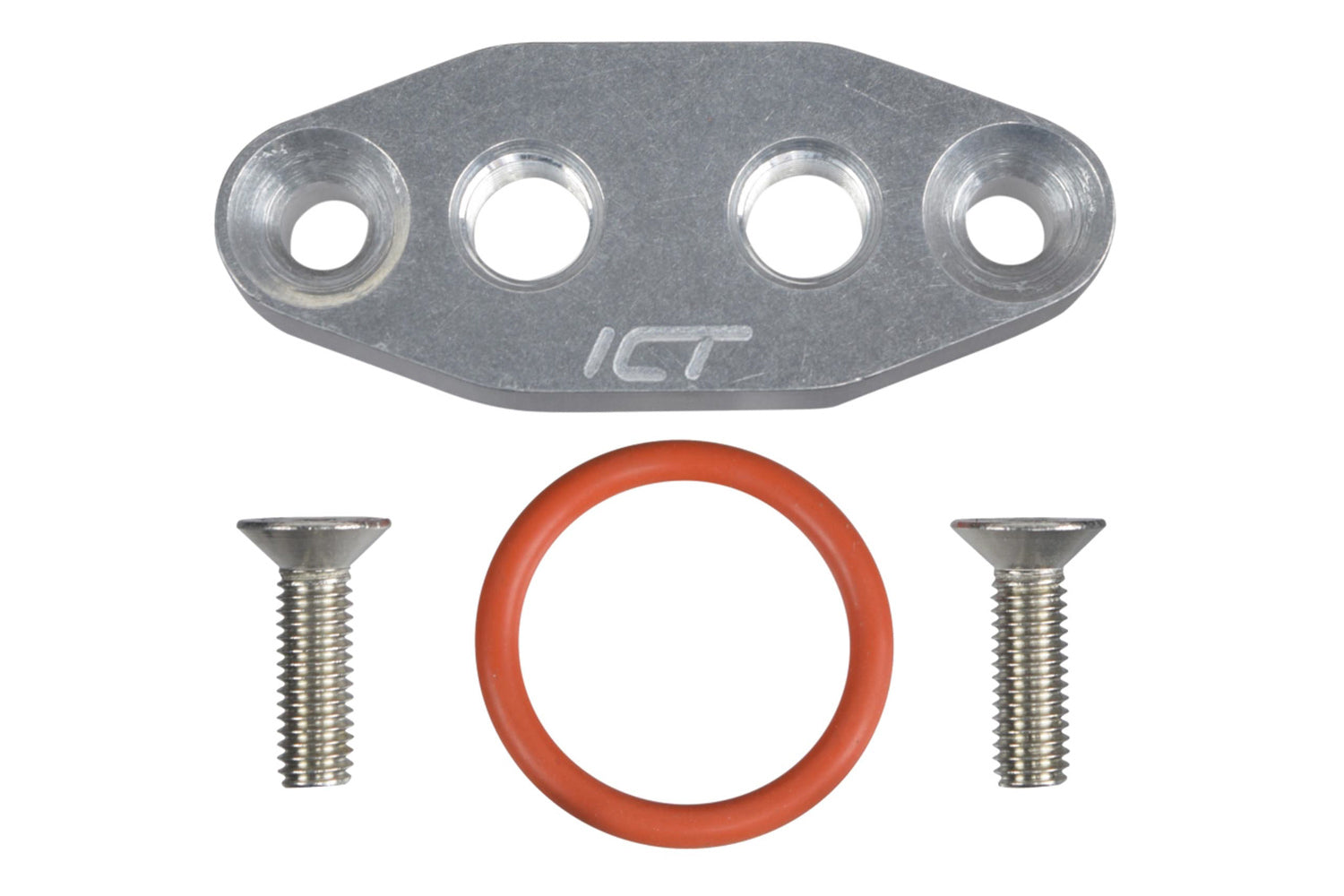 ICT Billet LS Dual 1/8in NPT Oil Fe Ed Plate LS1 ICT551666