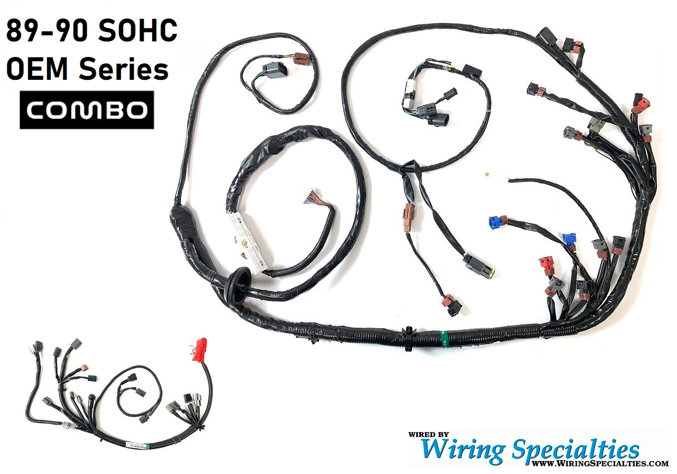 Wiring Specialties 89-90 S13 KA24E SOHC Wiring Harness COMBO for S13 240sx - OEM SERIES