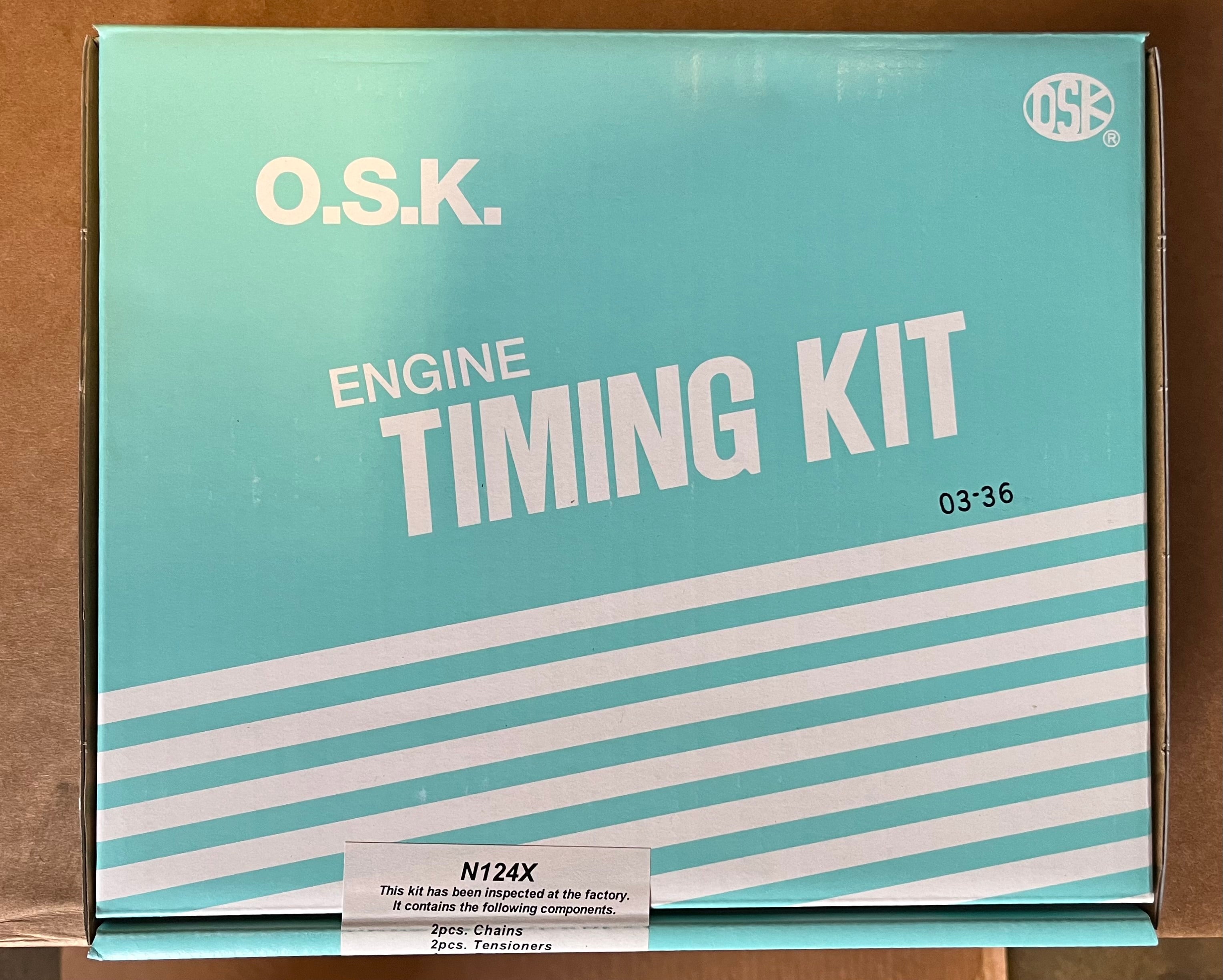 OSK Tsubaki 13028-53F02 KA24DE DOHC Timing Chain Kit 1991-98 Nissan 24