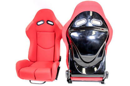 PLM F1SPEC TYPE R1 RECLINE SEAT (PAIR) - Red *Discontinued