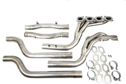 PrivateLabelMfg Mercedes Benz C63 AMG Long Tube Headers + Mid Pipes