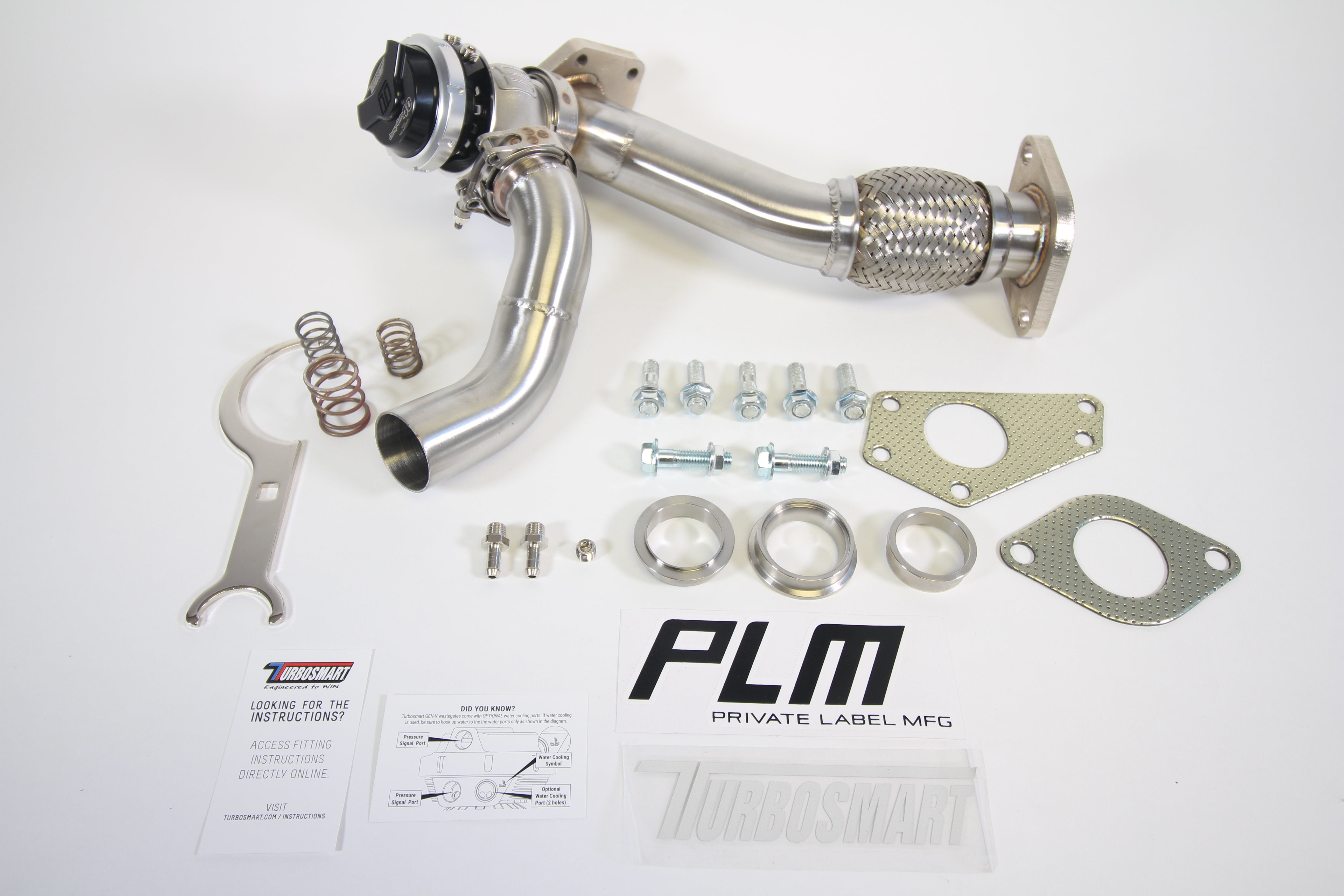 PLM Power Driven Subaru 3-Bolt EWG Up Pipe with Turbosmart WG40 Gen V Wastegate