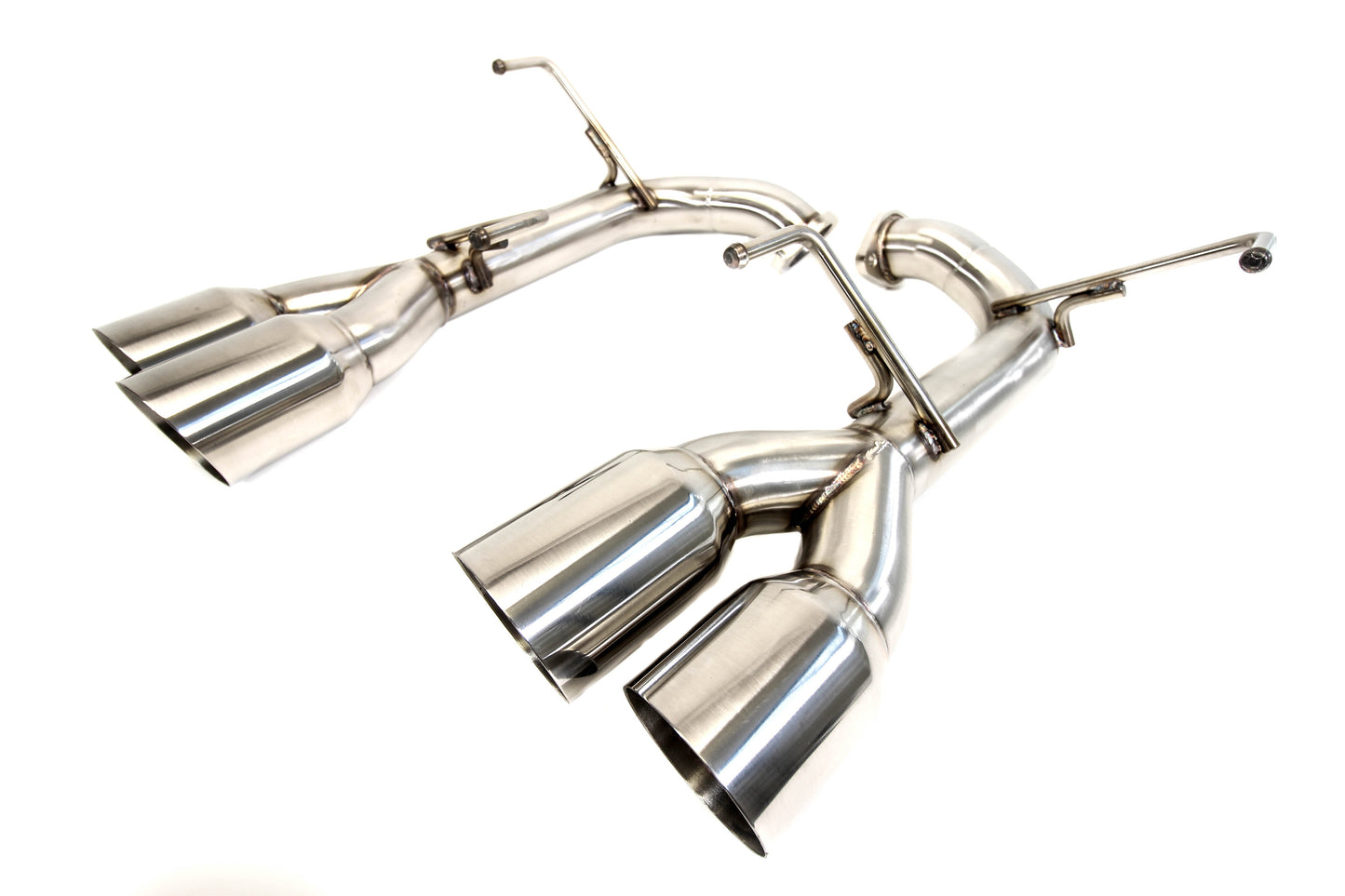 PLM Subaru WRX & STI 2015 - 2019 Dual Axle-back Exhaust / Muffler Deletes - Polished *Discontinued