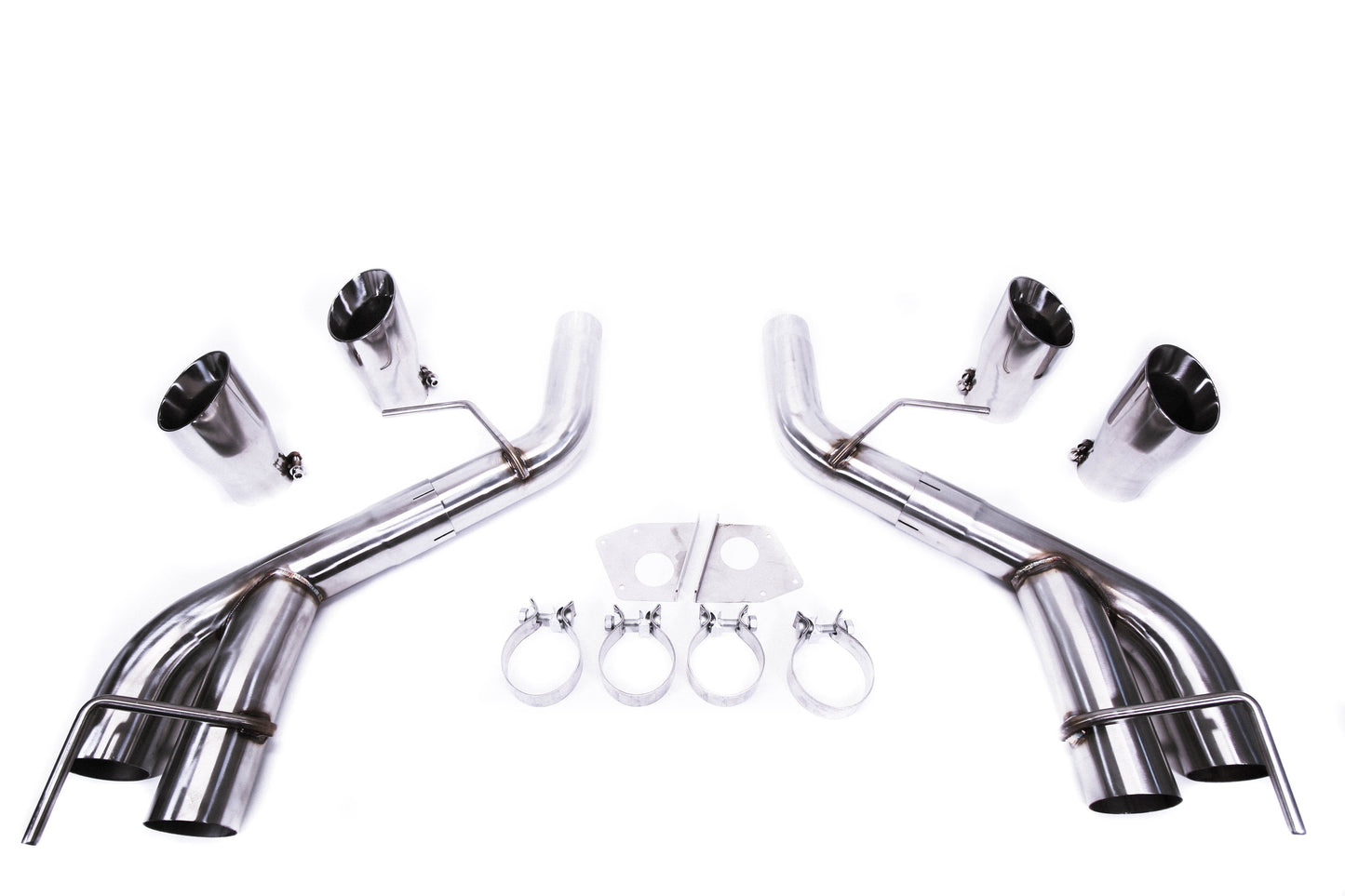 PrivateLabelMfg Axle Back Muffler Delete Chevy Camaro SS ZL1 V8 2016 - 2023 Stainless Steel