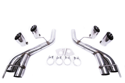 PrivateLabelMfg Axle Back Muffler Delete Chevy Camaro SS ZL1 V8 2016 - 2023 Stainless Steel