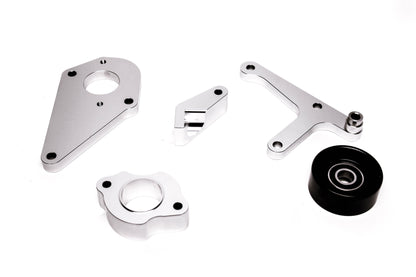 PrivateLabelMfg Precision Works LS Power Steering & Alternator Bracket Low Mount LSX LS1 LS2 LS3