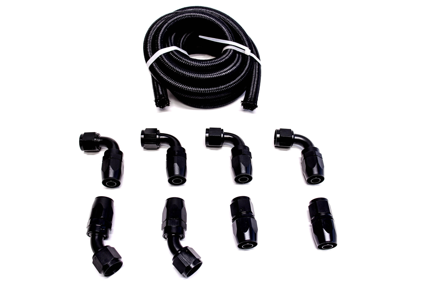 PLM Universal Catch Can Hose & Fitting Kit -10AN 8 Fittings 10' Hose *Discontinued