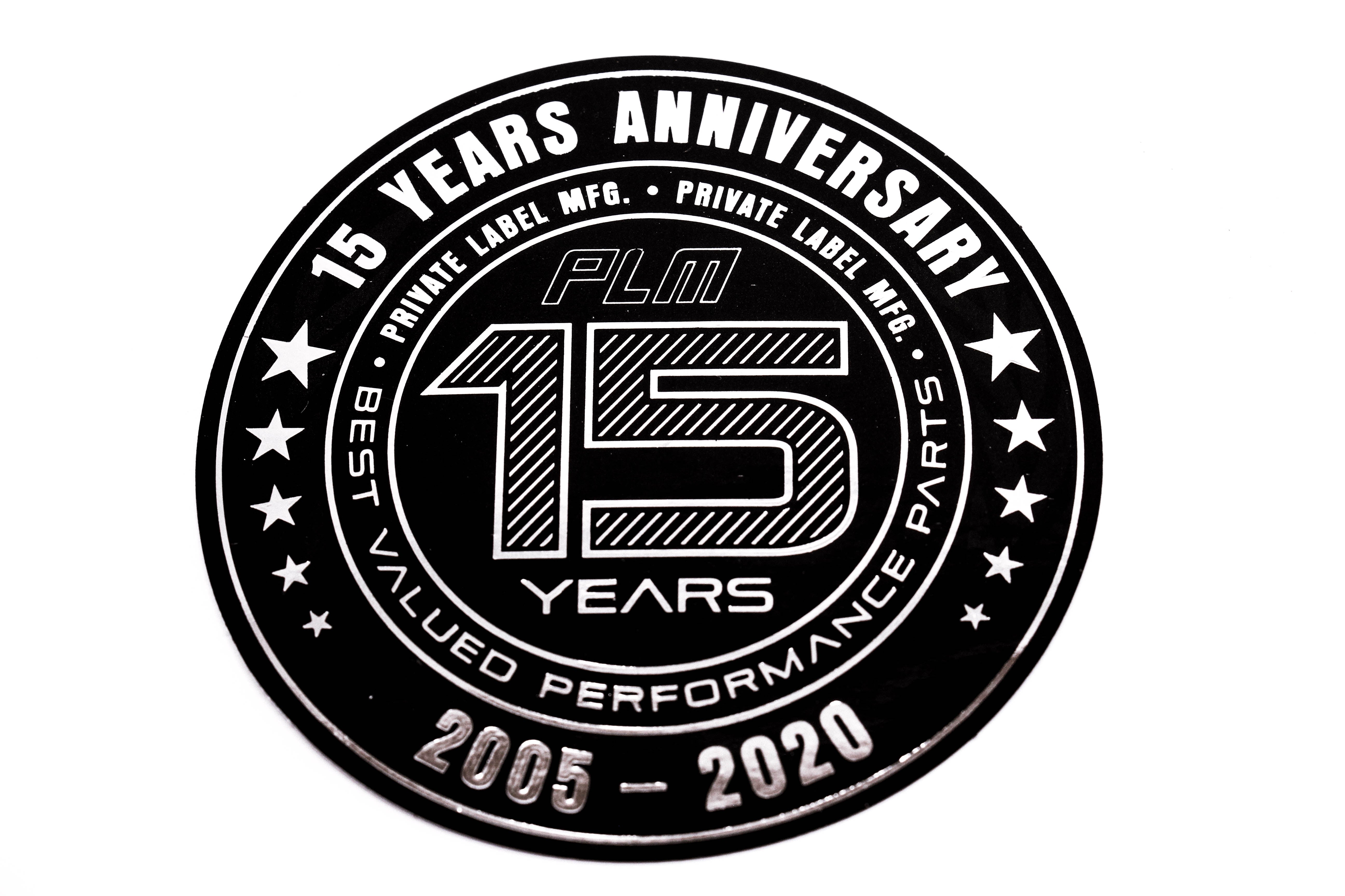 PLM Anniversary Badge Decal Sticker