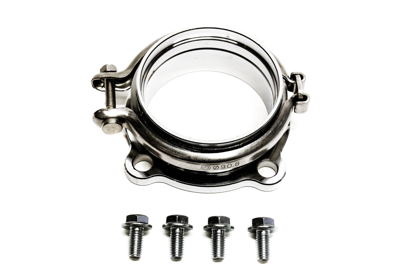 PLM Precision Works 4-Bolt to V-Band 3" Turbo Flange Adapter *Discontinued