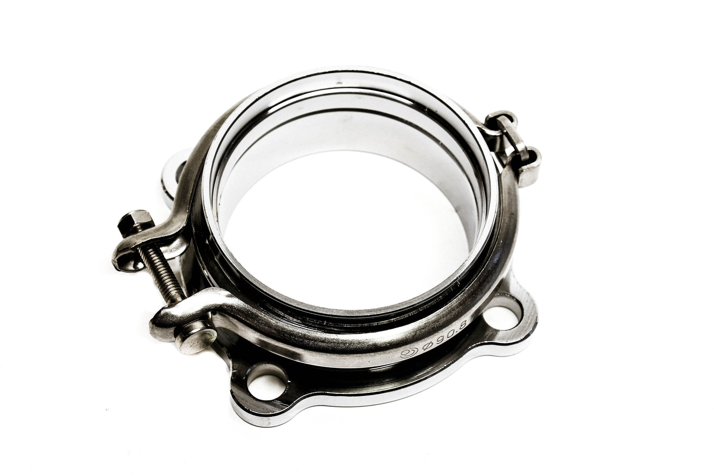 PLM Precision Works 4-Bolt to V-Band 3" Turbo Flange Adapter *Discontinued