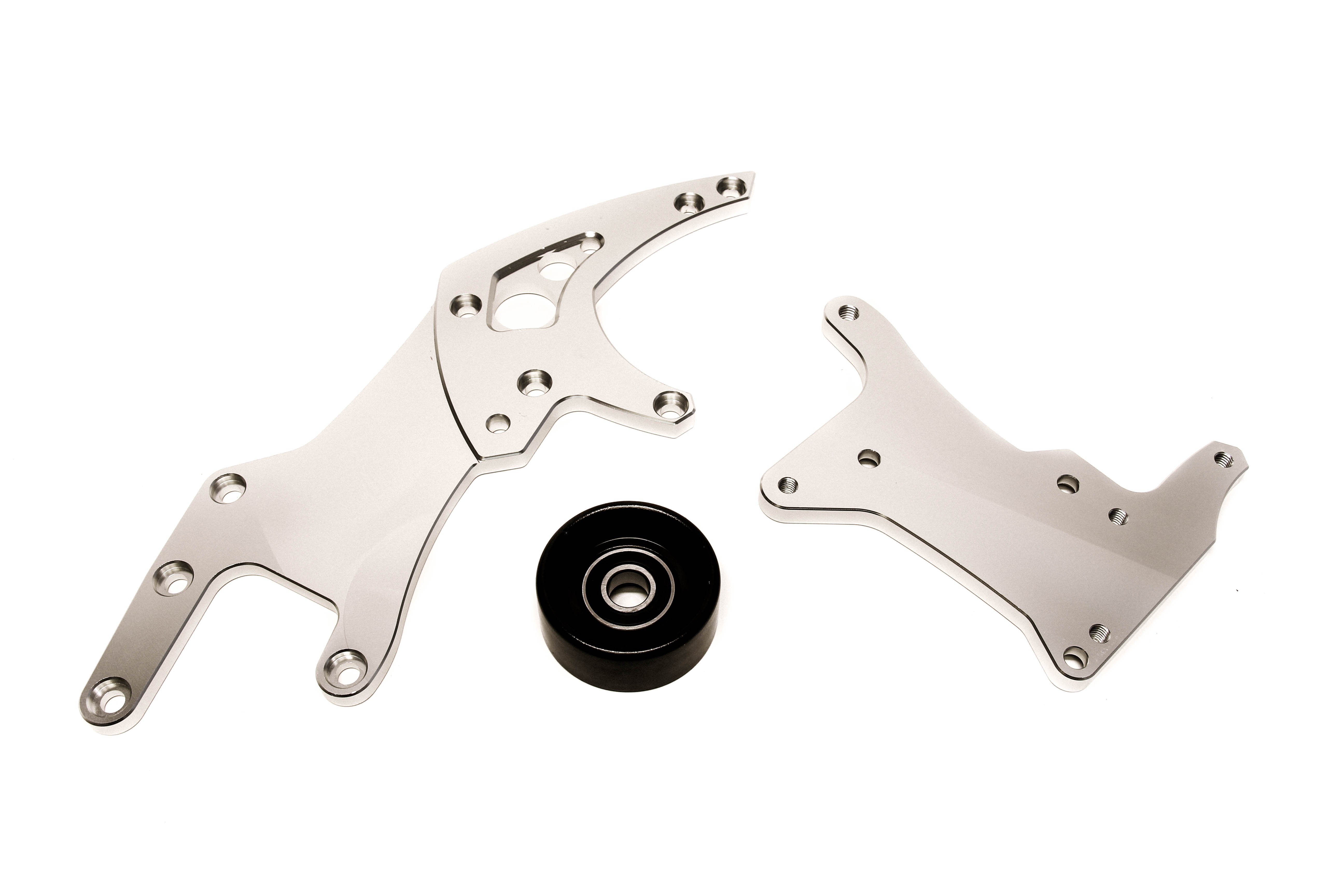 PLM Precision Works LS Power Steering & Alternator Bracket High Mount LSX LS1 LS2 LS3