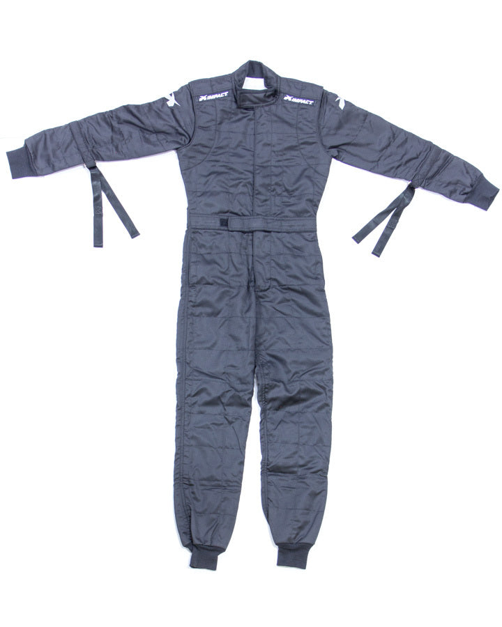 Impact Racing Suit D/L Black Jr Large IMP21400510