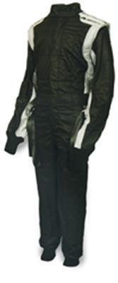 Impact Racing Suit D/L Mini Racer 1 pc Large Blk / Gray IMP21410513