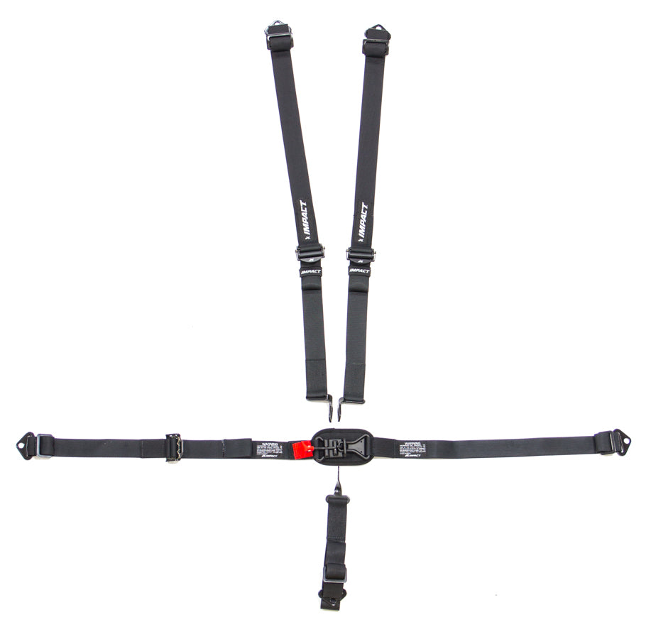Impact Racing 5pt Jr Harness L/L Ind Shldr P/U Fixed Left Lap IMP52116661