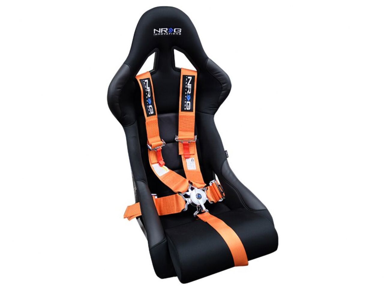 NRG 5 Pt 3inch Fia Spec 16.1 Seat Belt Harness / Cam Lock- Orange