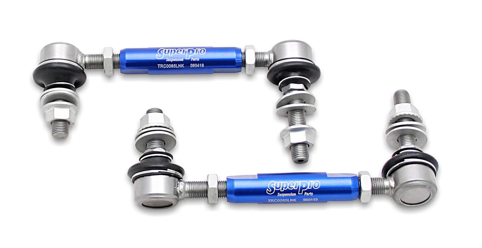 SuperPro Front Sway Bar Link Kit - Heavy Duty Adjustable