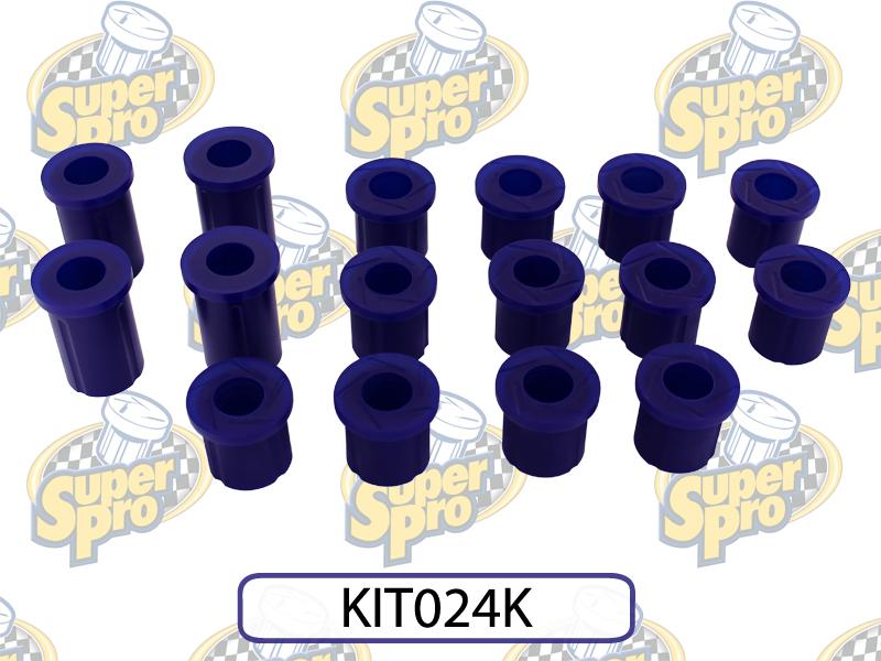 SuperPro Front and Rear Leaf Spring Bushing Kit