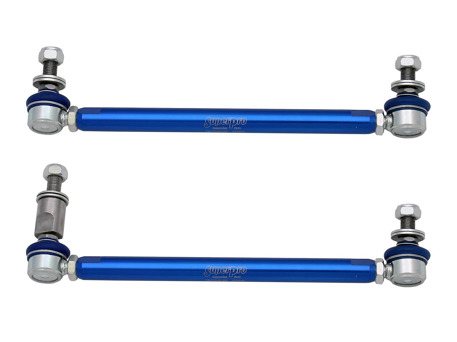 SuperPro Front Sway Bar Link Kit - Heavy Duty Adjustable