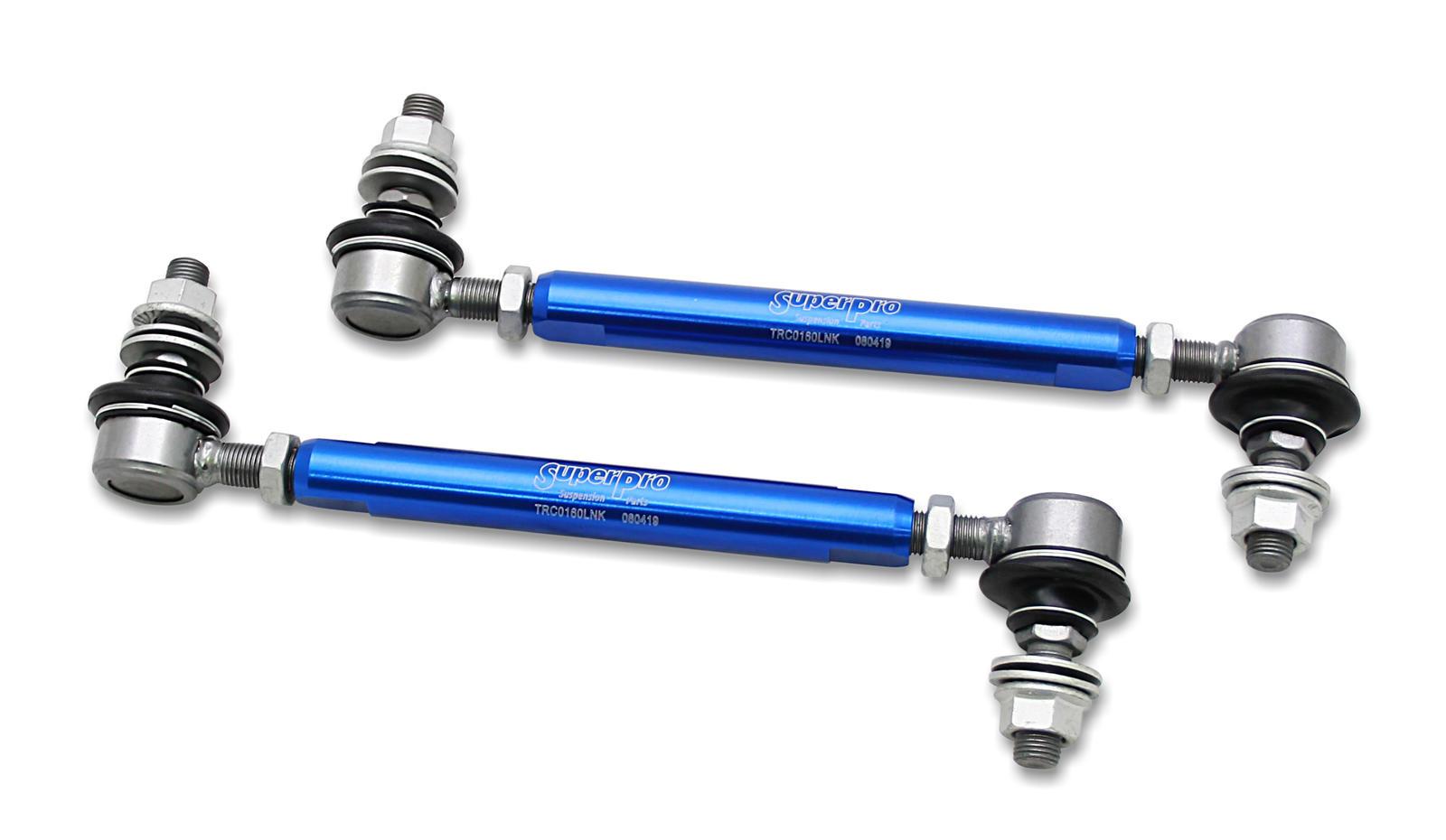 SuperPro Front Sway Bar Link Kit - Heavy Duty Adjustable