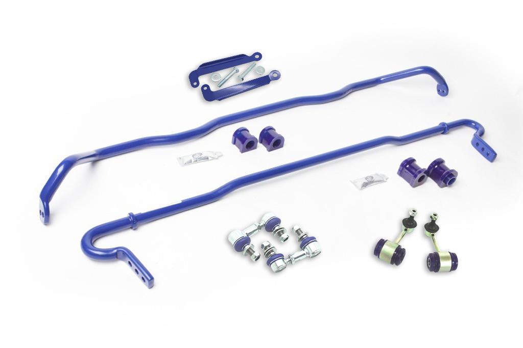 SuperPro Front and Rear 26mm and 24mm Front and Rear Adjustable Sway Bars & Link Kit