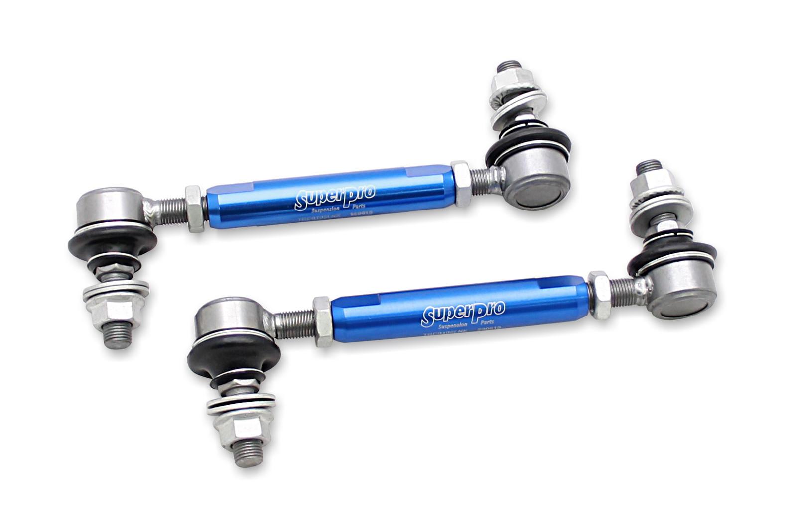 SuperPro Front Sway Bar Link Kit - Heavy Duty Adjustable