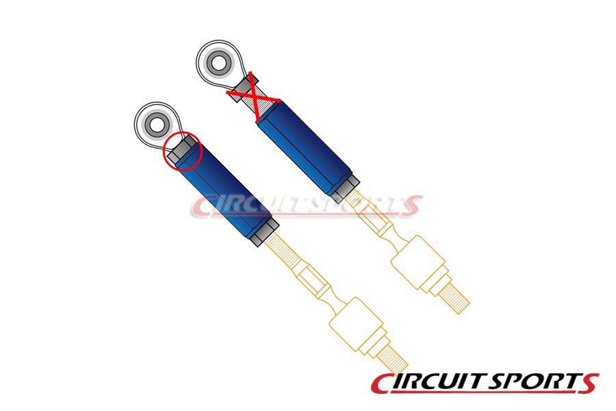Circuit Sports Outer Tie Rod Set, Pillow Ball - Nissan 350Z/Infiniti G35 (Z33/V35)