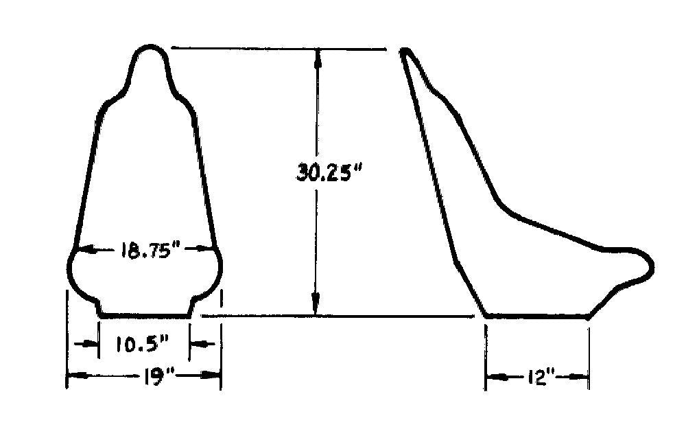 JAZ Mini Pro Stock Seat JAZ100-110-01