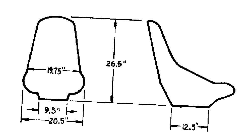 JAZ Low Back Pro Stock Seat JAZ100-120-01