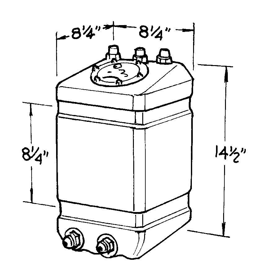 JAZ 3-Gallon Pro Drag Fuel Cell JAZ220-003-01