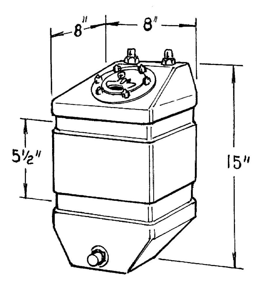 JAZ 3-Gallon Pro Drag Fuel Cell JAZ220-303-01