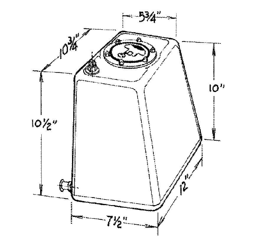 JAZ 3-Gallon Econo Rail Fuel Cell JAZ290-103-01