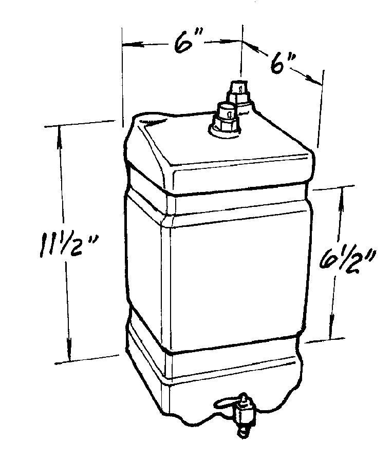 JAZ Black Radiator Catch Can 1-Gallon JAZ600-100-01