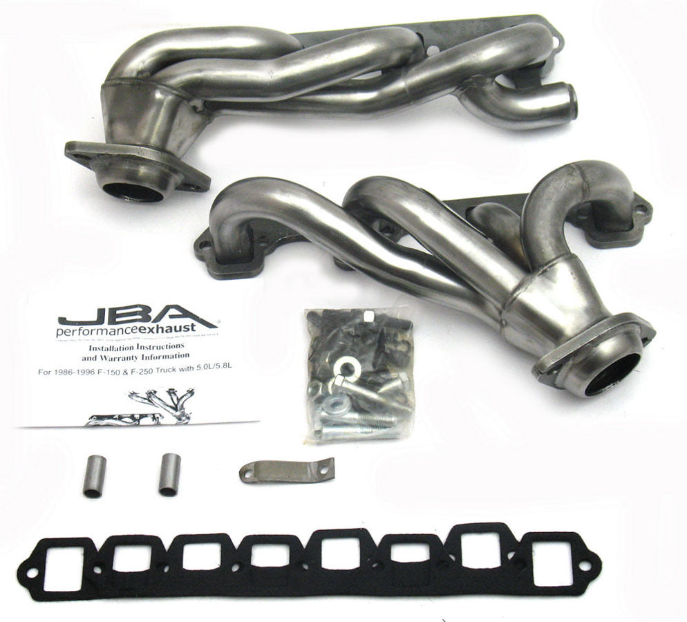 JBA Headers And Perf Exhaust Header Set - SBF 5.8L Truck 86-96 JBA1628S