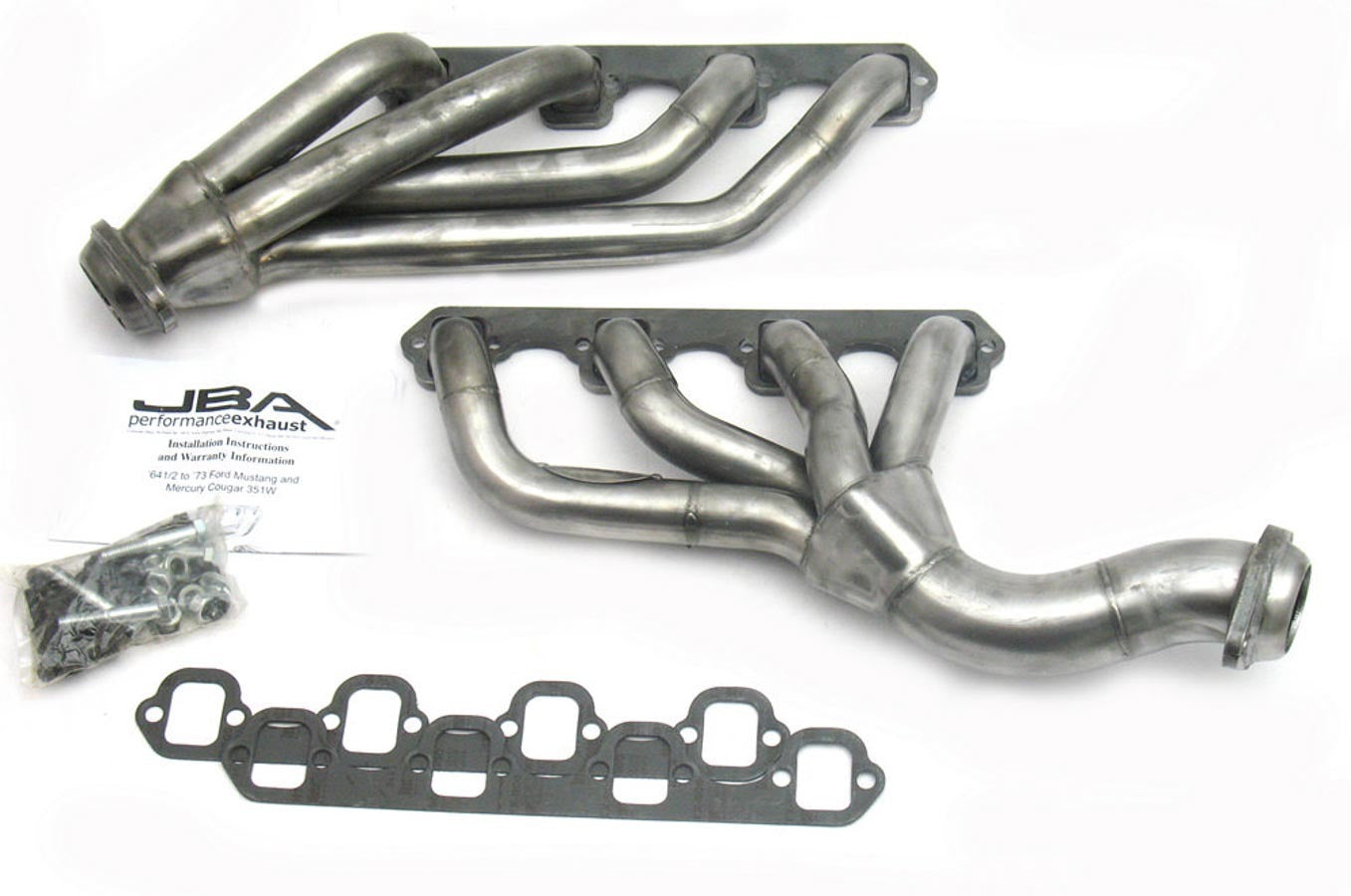 JBA Headers And Perf S/S Headers - 65-73 Mustang w/Cltch Cable JBA1655S