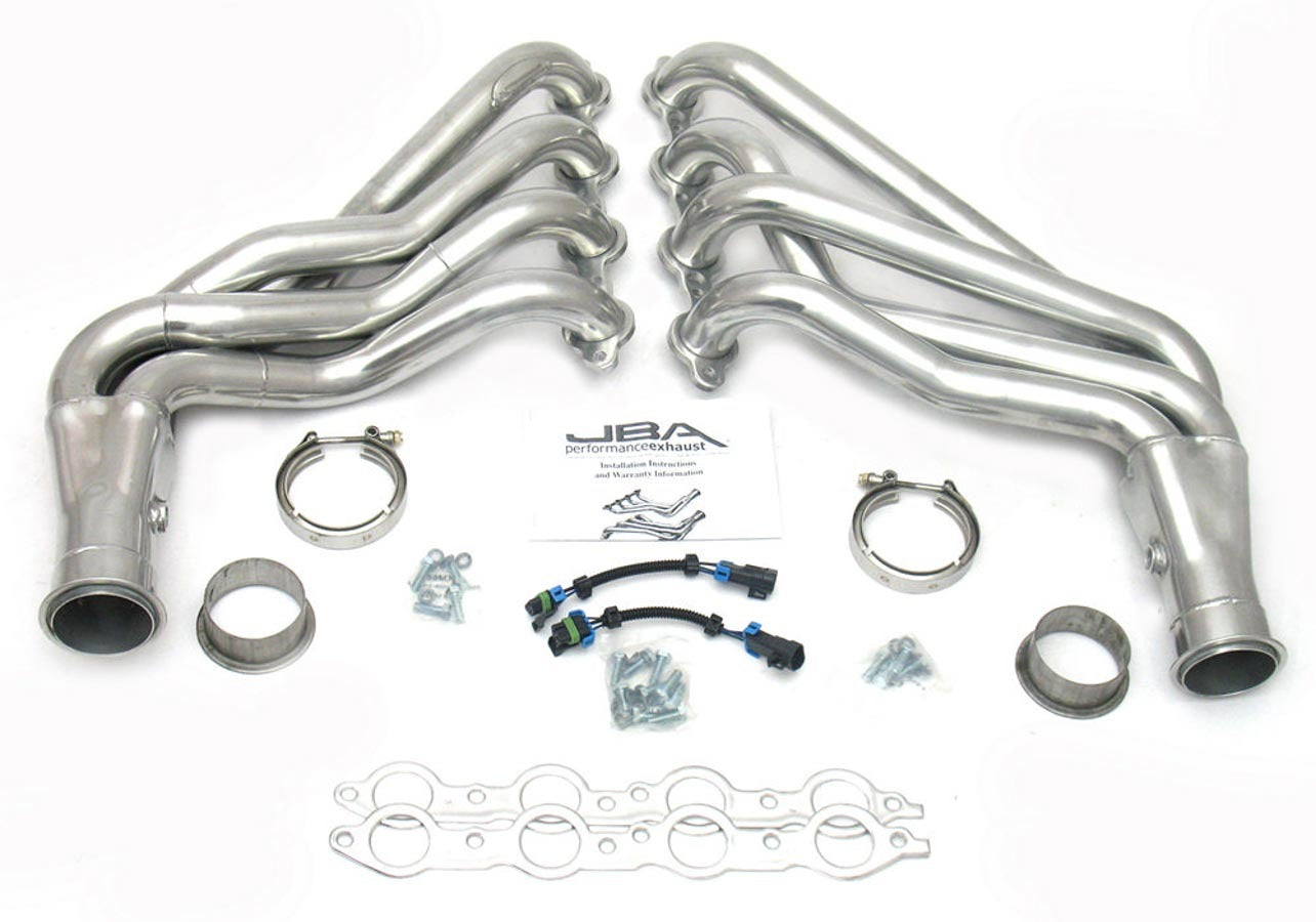 JBA Headers And Perf Headers - 2010 SS Camaro - Long Tube Silver JBA6813SJS