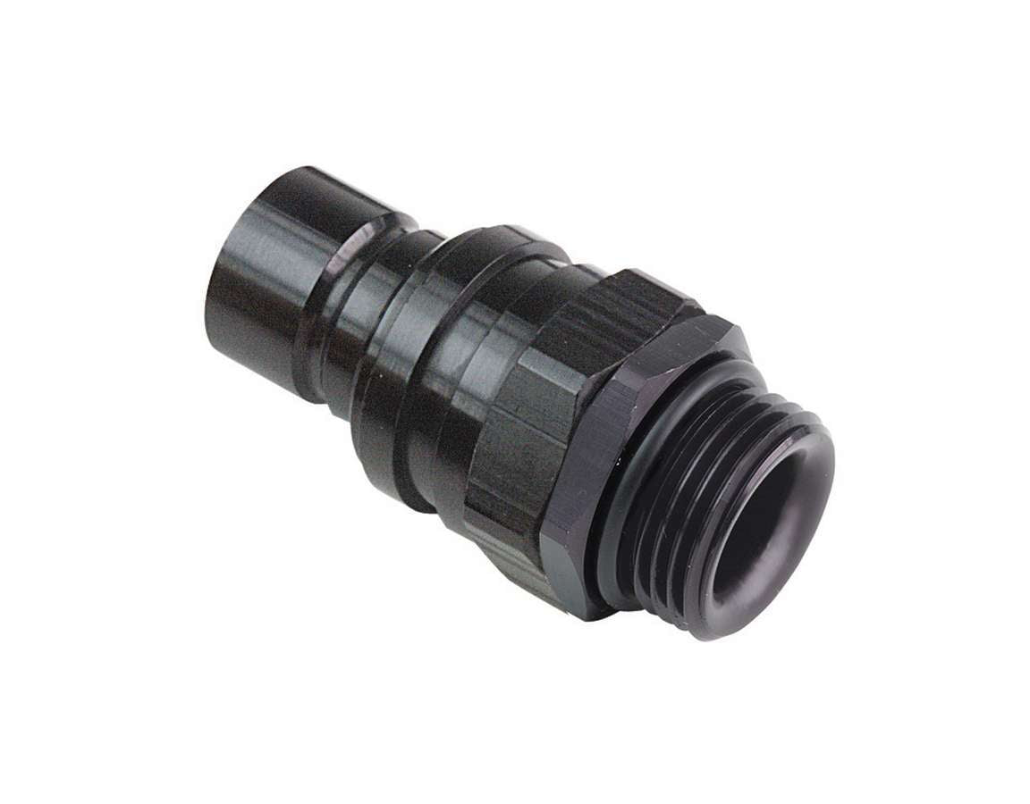 Jiffy-Tite Q/R #6 Male O-Ring Boss Plug Valved Black JFT22106