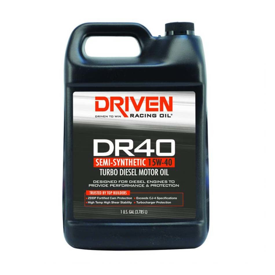 Driven Racing Oil DR40 High Zinc Semi-Syn Diesel Oil 15w40 1 Gal. JGP05408