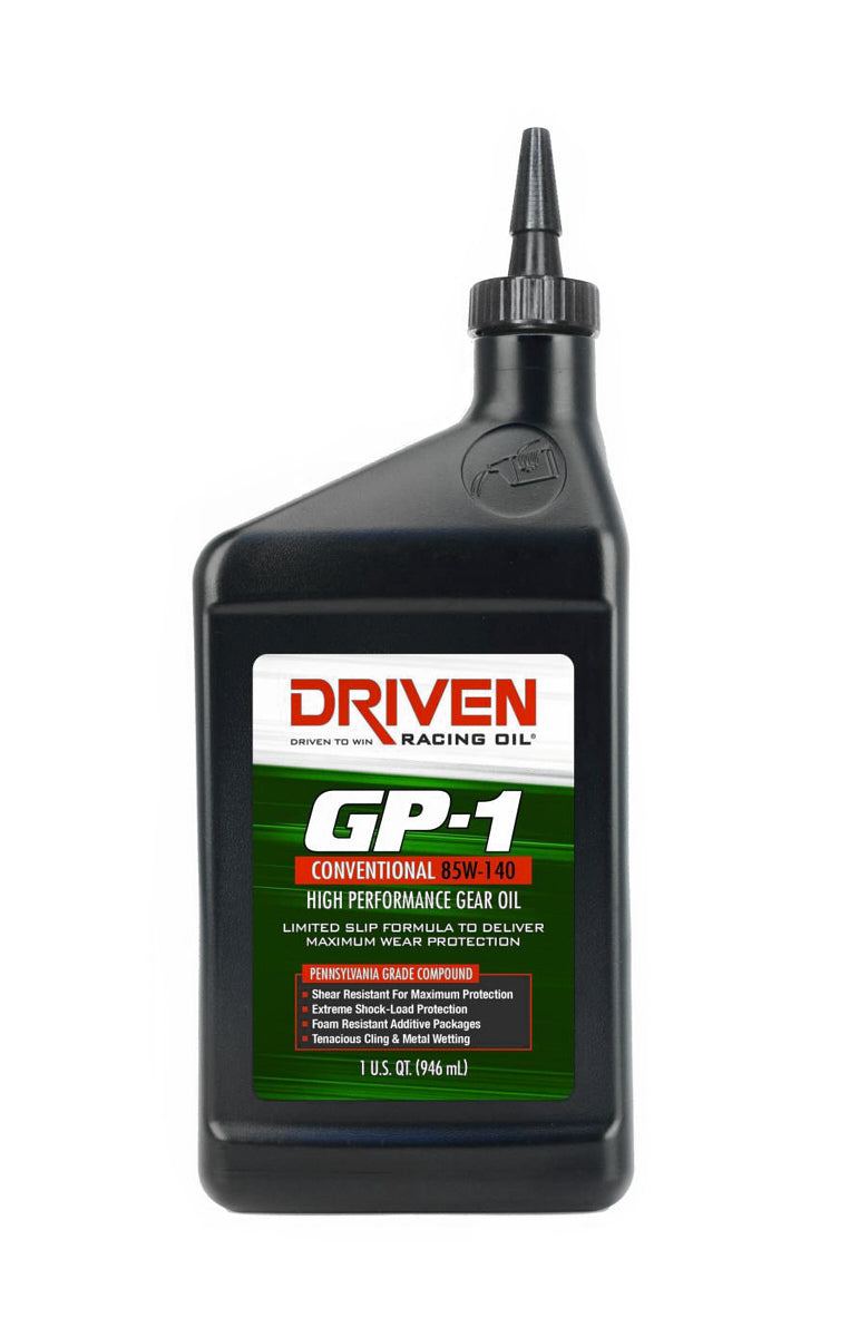 Driven Racing Oil GP-1 Conventional 85W140 Gear Oil 1 Quart JGP19140