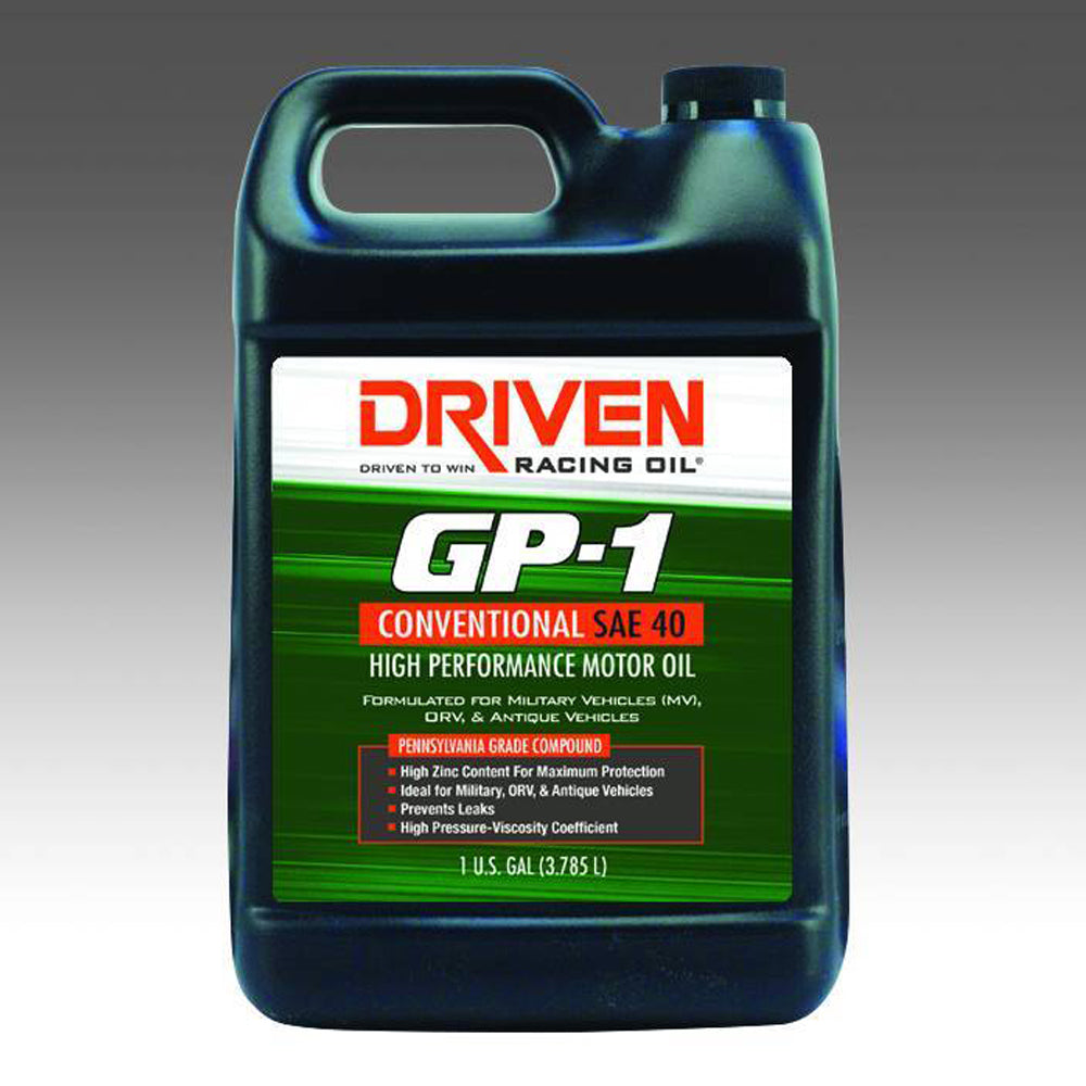 Driven Racing Oil GP-1 Conventional Oil SAE 40w 1 Gallon JGP19416
