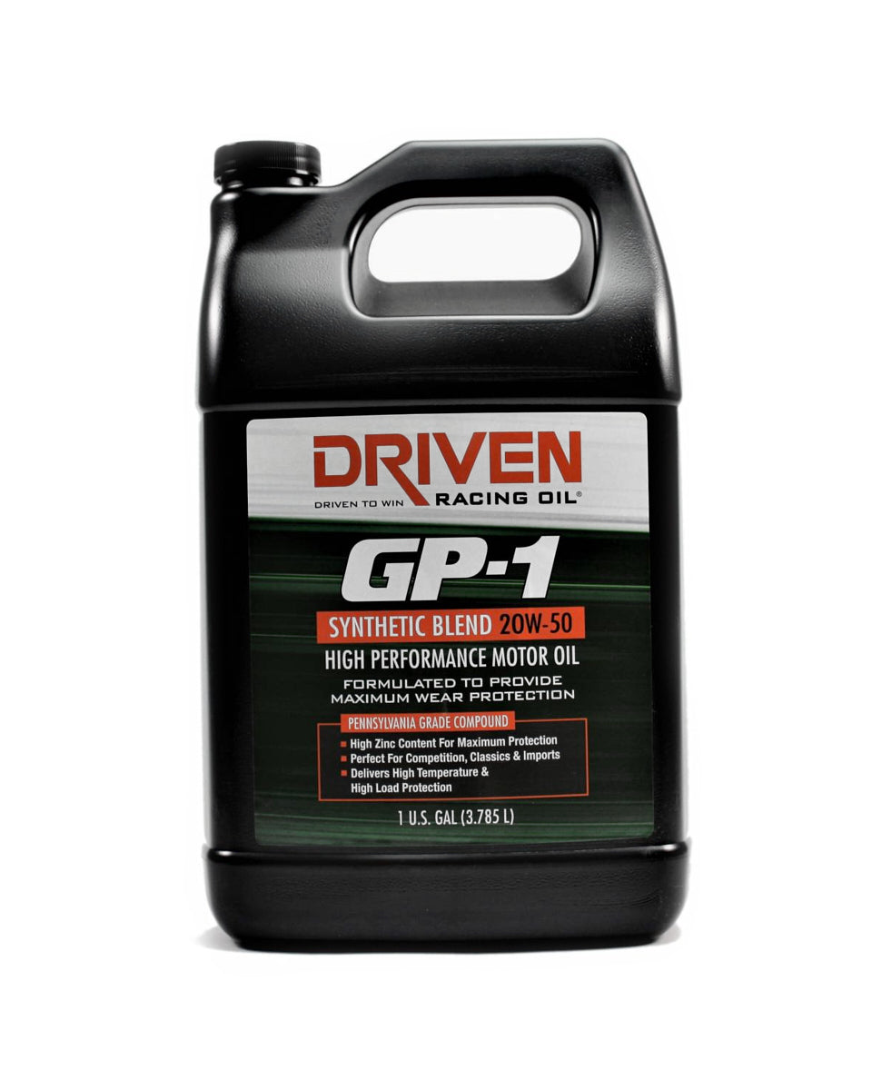 Driven Racing Oil GP-1 Synthetic Blend 20w50 1 Gallon Jug JGP19508