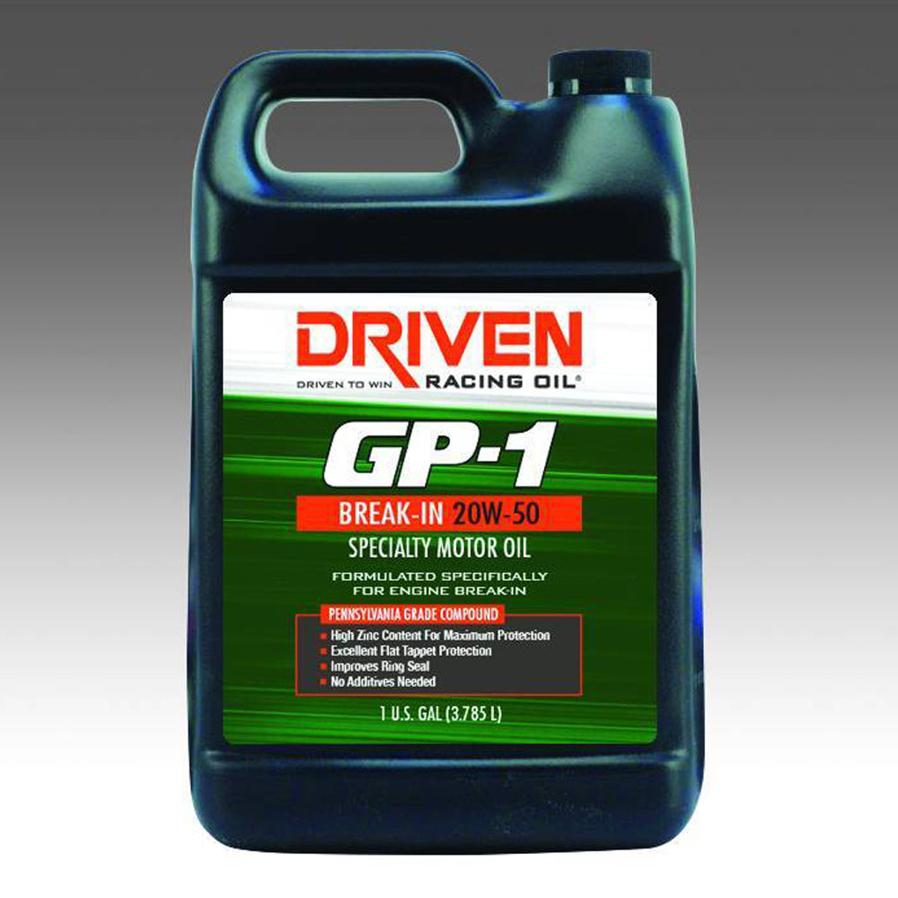 Driven Racing Oil GP-1 Conventional Break- In Oil 20w50 1 Gallon JGP19556