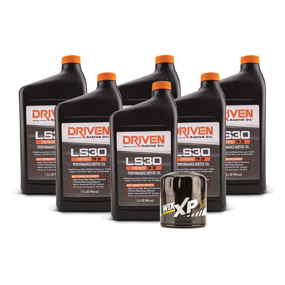 Driven Racing Oil LS30 Oil Change Kit 07- LS Engines 6 Qt JGP20634K