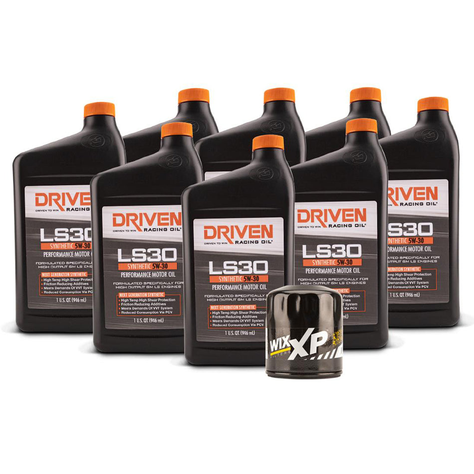 Driven Racing Oil LS30 Oil Change Kit 07- LS Engines 8 Qt JGP20834K