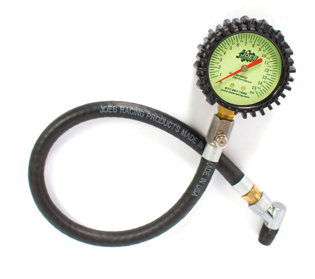 Joes Racing Products Tire Pressure Gauge 0-15 PSI JOE32305