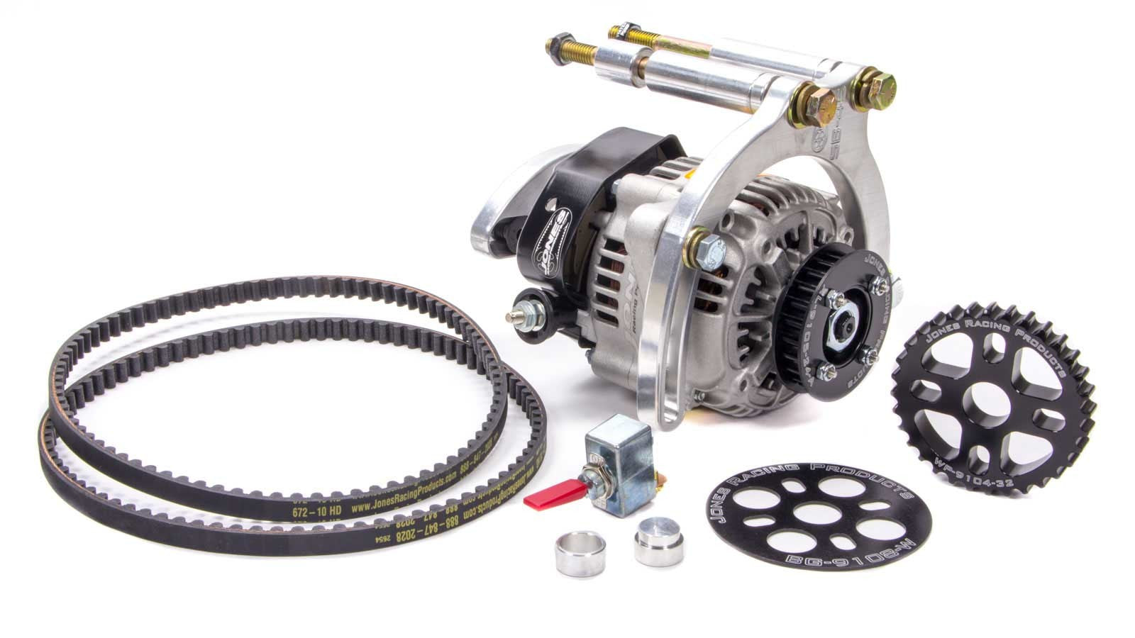 Jones Racing Products HTD Alternator Drive Kit SBC w/SWP JRP2041-RA