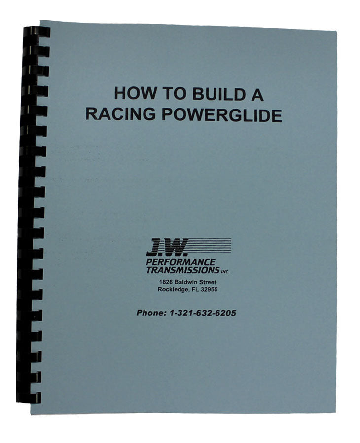 J-W Performance How To Build Racing P/G Trans Book JWP92077